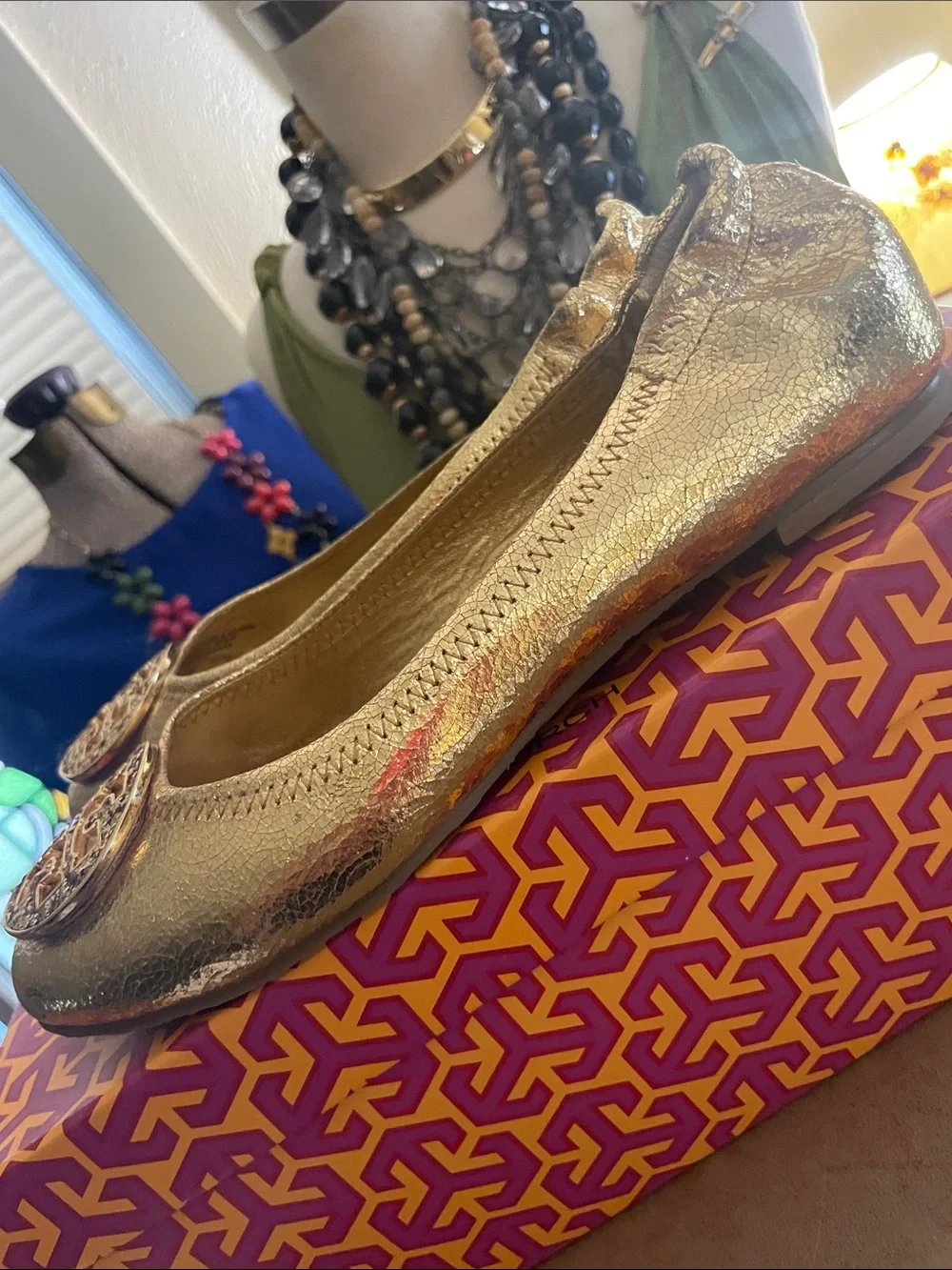 Tory Burch - Golden Metallic Flats